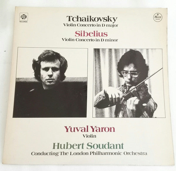 Pyotr Ilyich Tchaikovsky / Jean Sibelius, Yuval Yaron, Hubert Soudant Conducting The London Philharmonic Orchestra : Violin Concerto In D Major / Violin Concerto In D Minor (LP, Album, Quad)