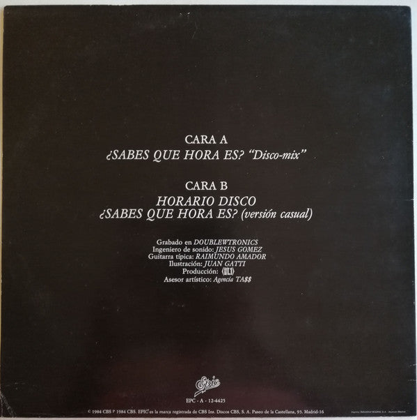Vicio Latino : ¿Sabes Que Hora Es? (12", Maxi)