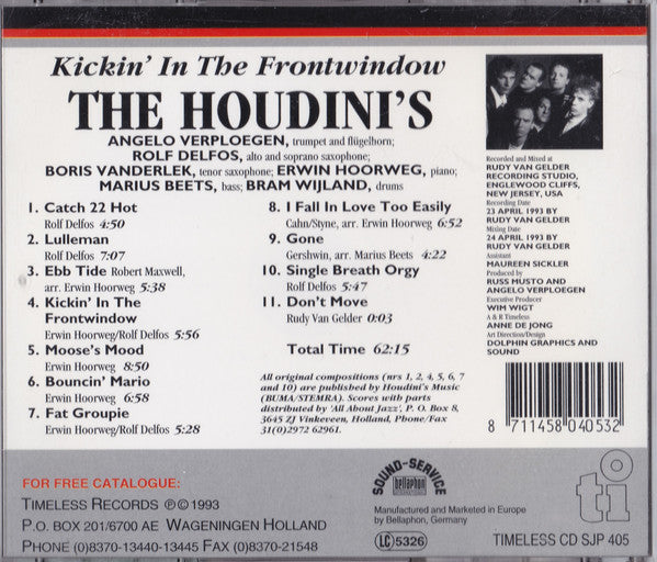 The Houdini's : Kickin' In The Frontwindow (CD, Album)