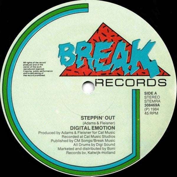 Digital Emotion : Steppin' Out (12")