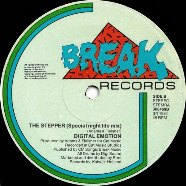 Digital Emotion : Steppin' Out (12")