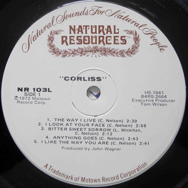 Corliss Nelson : Corliss (LP, Album)