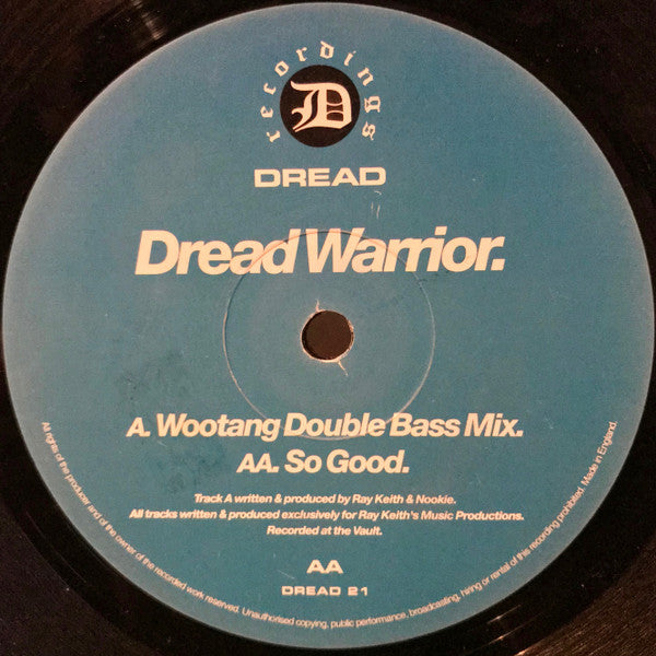 Dread Warrior : Wootang (Double Bass Mix) / So Good (12")