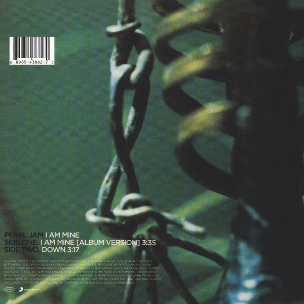 Pearl Jam : I Am Mine (7", Single, RE, Tur)