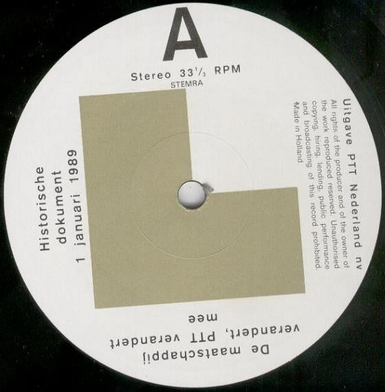 No Artist : De Maatschappij Verandert, PTT Verandert Mee (LP)