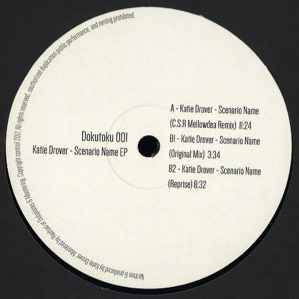 Katie Drover : Scenario EP (12", EP)