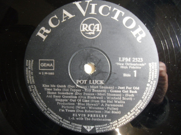 Elvis Presley : Pot Luck (LP, Album, Mono, RE)