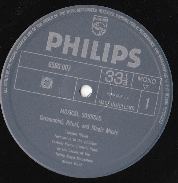 The Nyingmapa Sect : Tibetan Ritual (LP, Album, Mono)