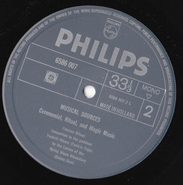 The Nyingmapa Sect : Tibetan Ritual (LP, Album, Mono)