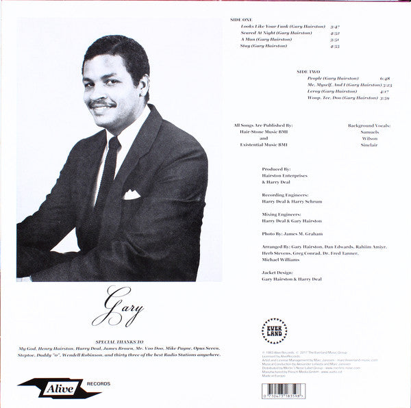 Gary Hairston : Chilling Out (LP, Album, RE)