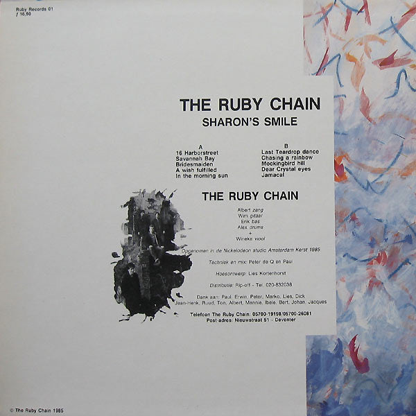 The Ruby Chain : Sharon's Smile (LP, Album)
