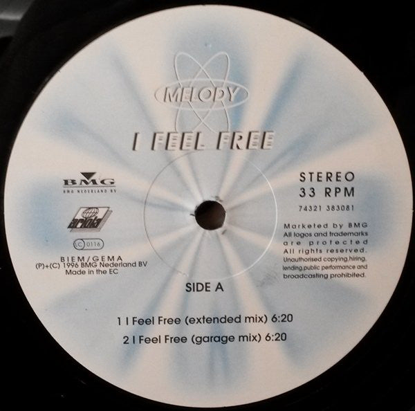 Melody (3) : I Feel Free (12")