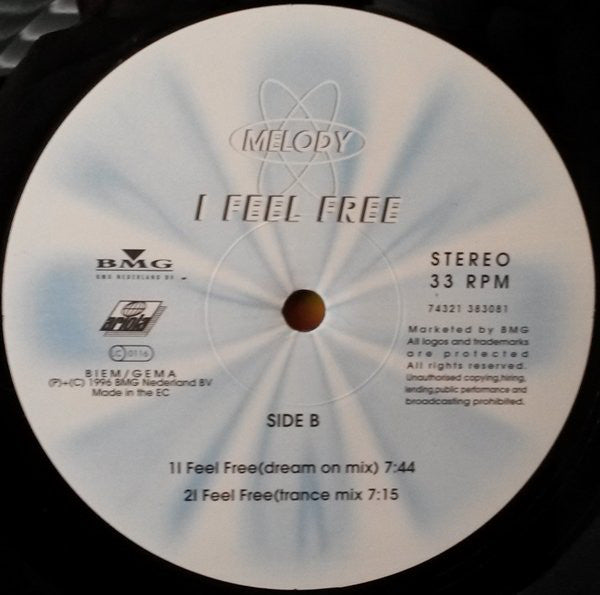 Melody (3) : I Feel Free (12")