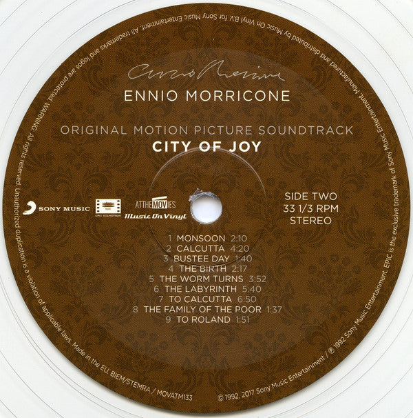 Ennio Morricone : City Of Joy (Original Motion Picture Soundtrack) (LP, Album, Ltd, Num, Tra)