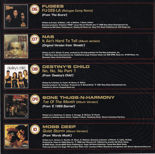 Various : U Can't Stop Hiphop (CD, Comp, Promo)