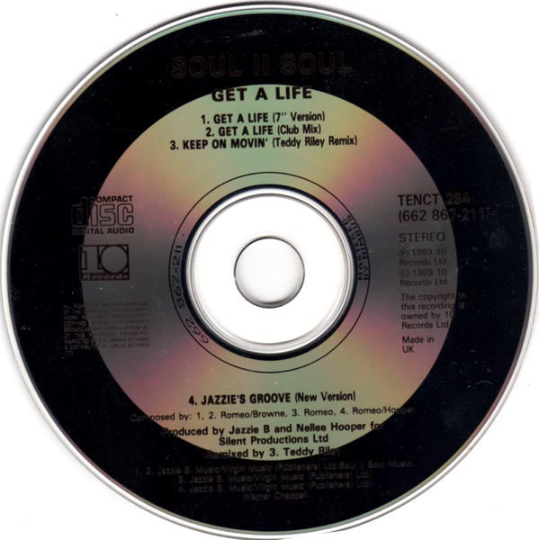 Soul II Soul : Get A Life (CD, Single)