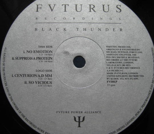 Future Power Alliance : Black Thunder (12")