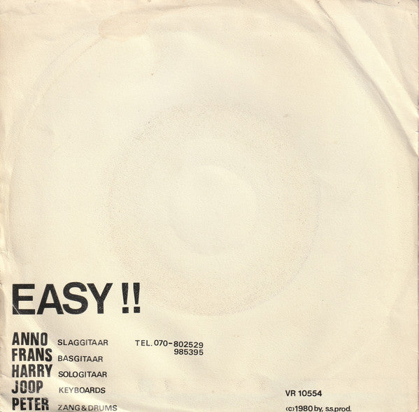 Easy (35) : The Sunshine Is On You (7")
