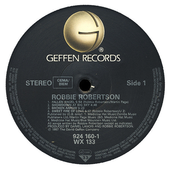 Robbie Robertson : Robbie Robertson (LP, Album)