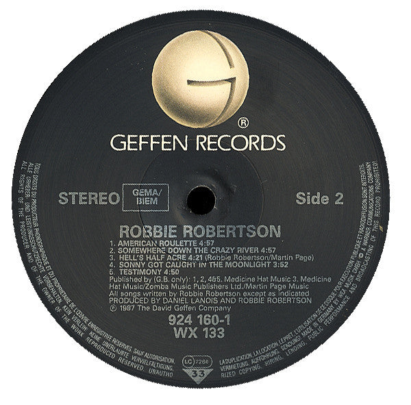 Robbie Robertson : Robbie Robertson (LP, Album)