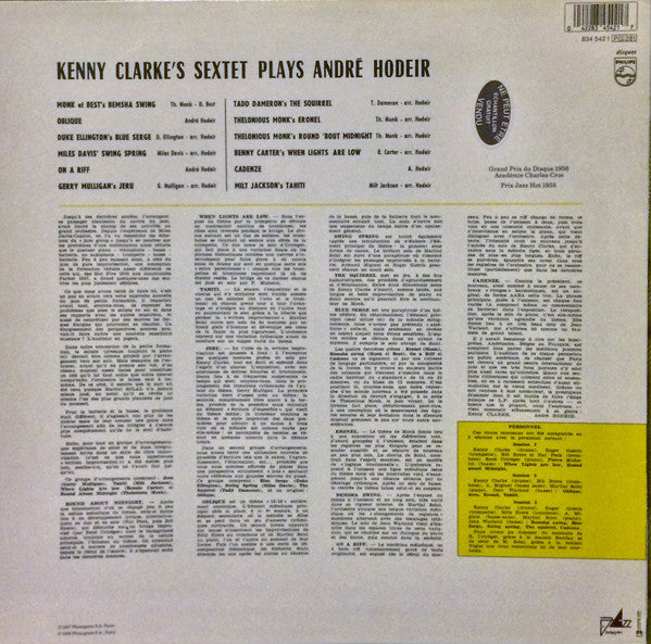 Kenny Clarke's Sextet : Plays André Hodeir (LP)