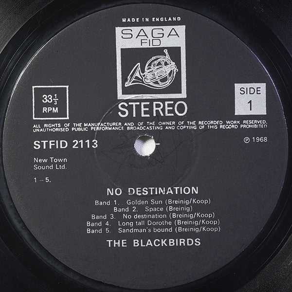 The Blackbirds (2) : No Destination (LP, Album, Not)