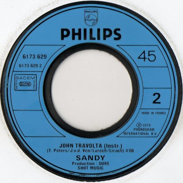 Sandy (8) : Mon Grand Amour C'est John Travolta (7")