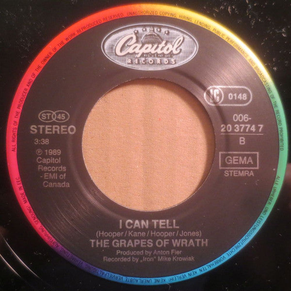 The Grapes Of Wrath : All The Things I Wasn't (7", Single)