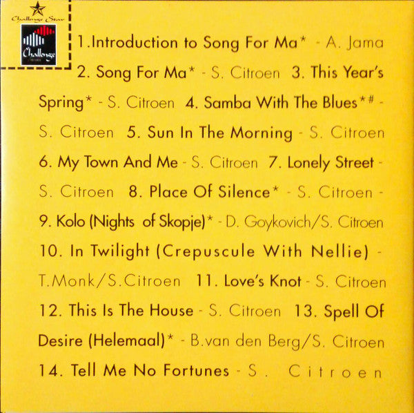 Soesja Citroen, Michael Moore (4) : Song For Ma (CD)