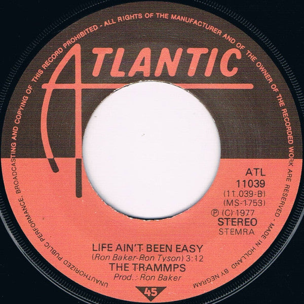 The Trammps : (The Night The Lights Went Out In) New York City (7")