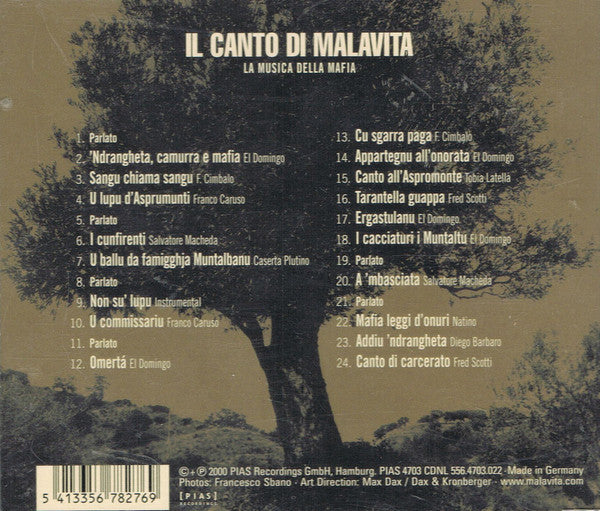 Various : Il Canto Di Malavita - La Musica Della Mafia (CD, Comp, Sli)