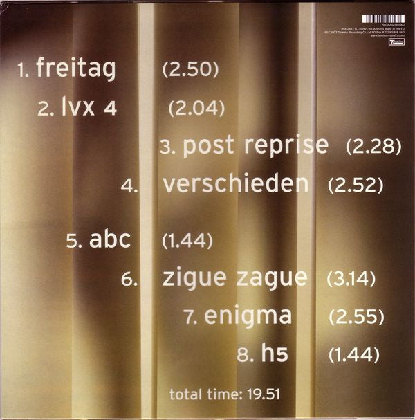 To Rococo Rot : ABC123 (12", MiniAlbum)