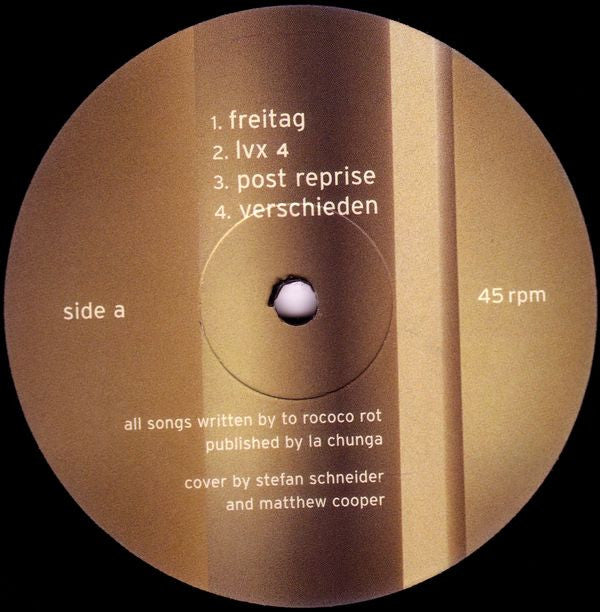 To Rococo Rot : ABC123 (12", MiniAlbum)