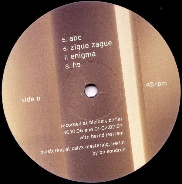 To Rococo Rot : ABC123 (12", MiniAlbum)