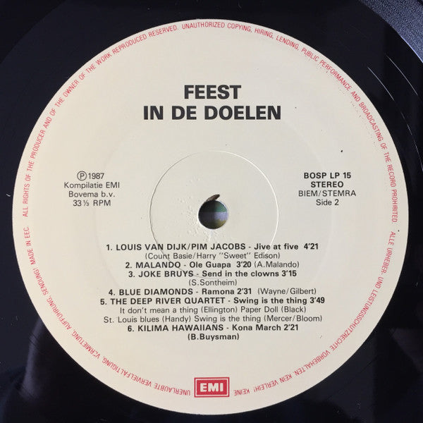 Various : Feest In De Doelen (LP, Comp)