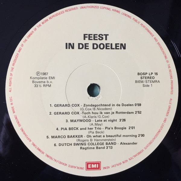 Various : Feest In De Doelen (LP, Comp)