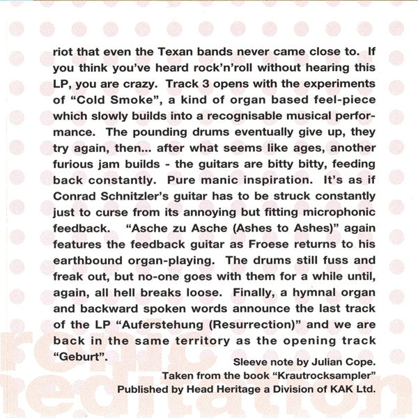 Tangerine Dream : Electronic Meditation (CD, Album, RE, RM)