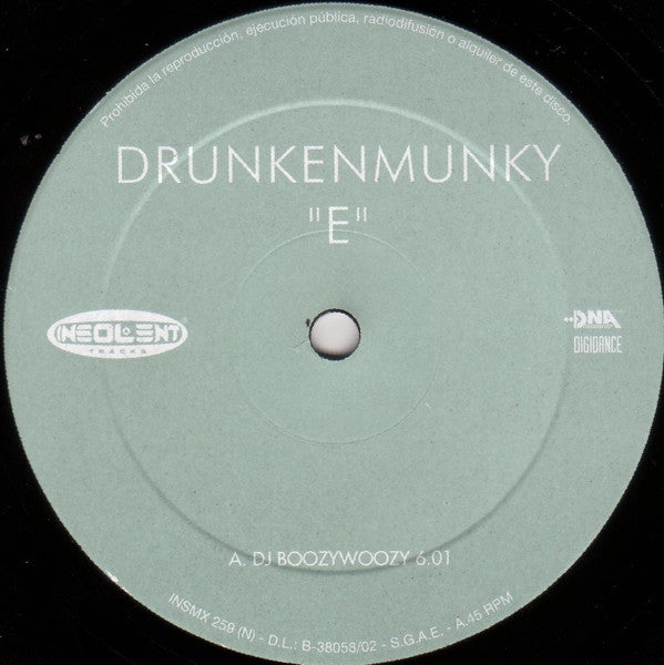 Drunkenmunky : E (12")