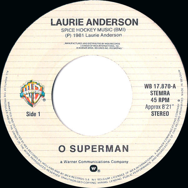 Laurie Anderson : O Superman (7", EP)