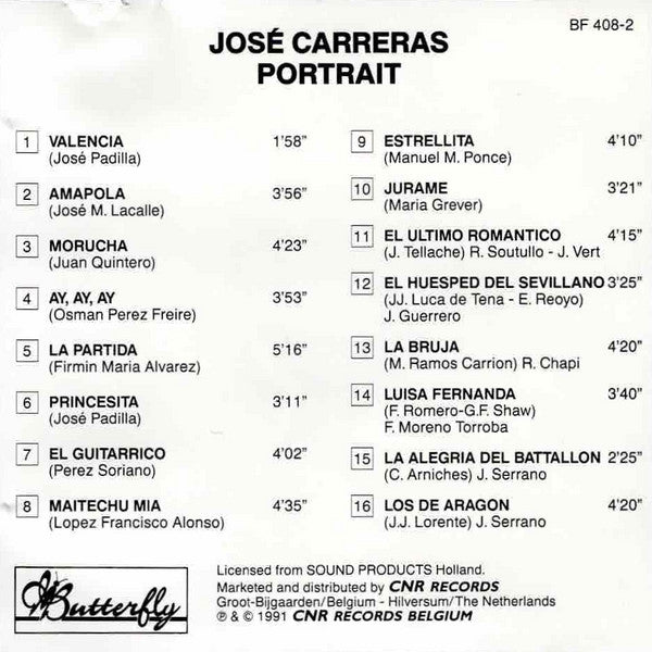 José Carreras : Portrait (CD, Comp)