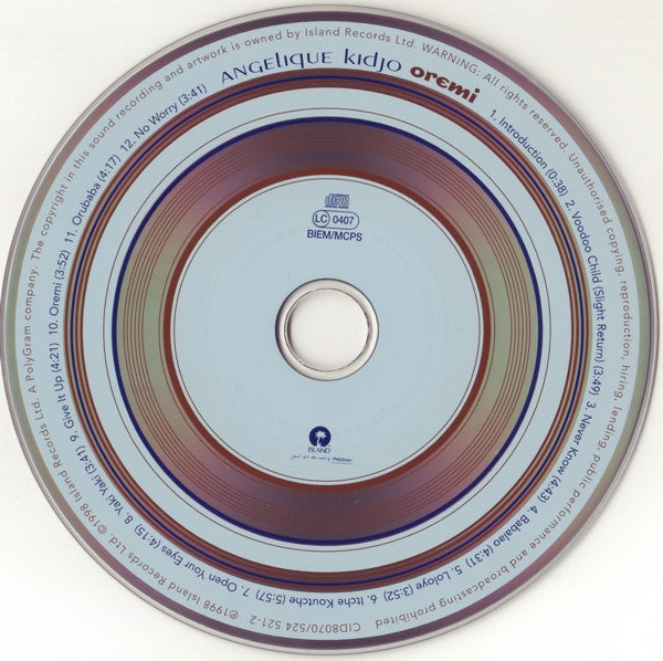 Angélique Kidjo : Oremi (CD, Album, RE, Uni)