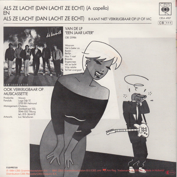 VOF De Kunst : Als Ze Lacht (Dan Lacht Ze Echt) (7", Single)