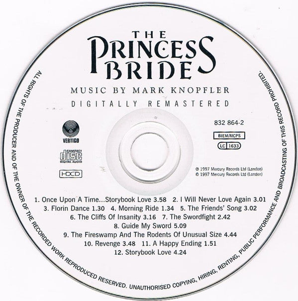 Mark Knopfler : The Princess Bride (HDCD, Album, RM)