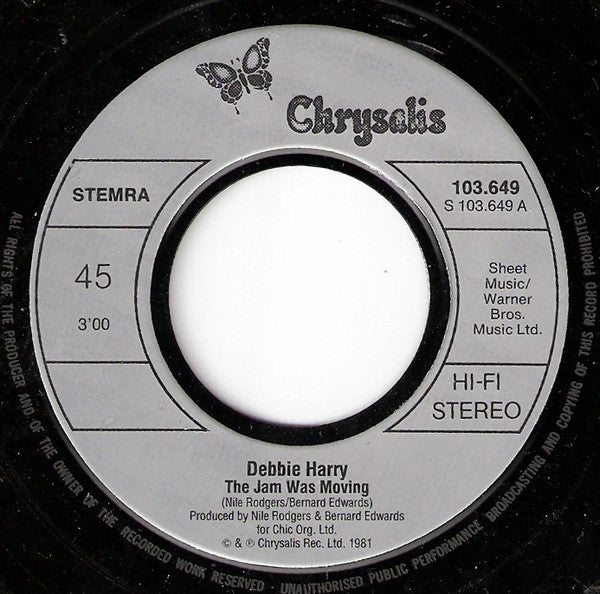 Deborah Harry : The Jam Was Moving (7", Single)