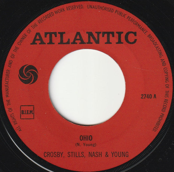 Crosby, Stills, Nash & Young : Ohio (7", Single, Lar)