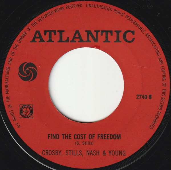 Crosby, Stills, Nash & Young : Ohio (7", Single, Lar)