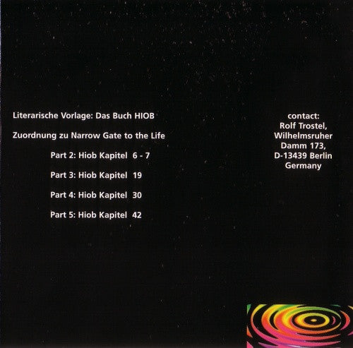 Rolf Trostel : Narrow Gate To Life (CD, Album, Enh, RM)