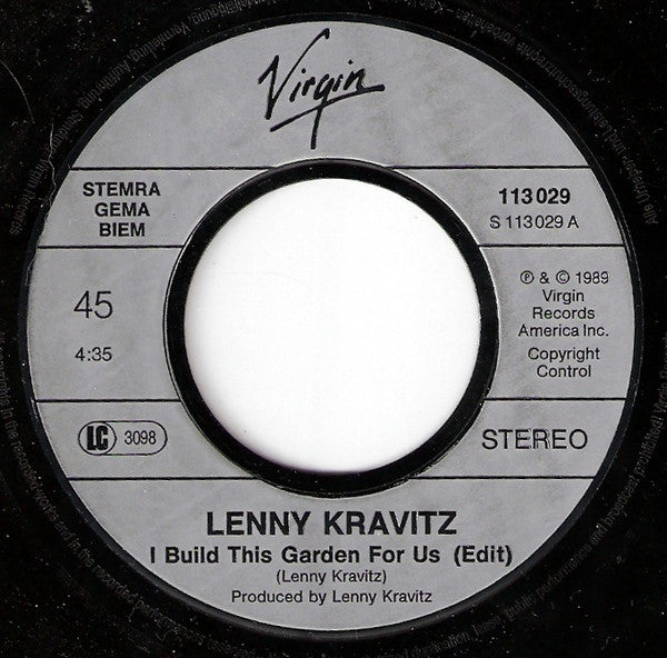 Lenny Kravitz : I Build This Garden For Us (7", Single)