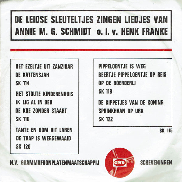 De Leidse Sleuteltjes : Dikkertje Dap (7", EP, Red)