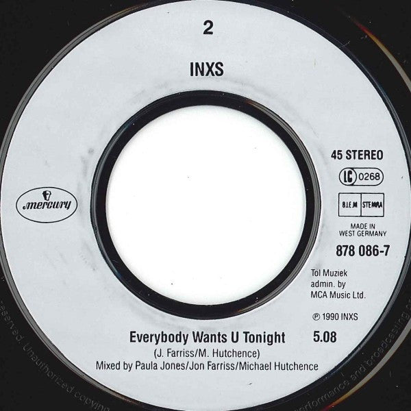 INXS : Suicide Blonde (7", Single)